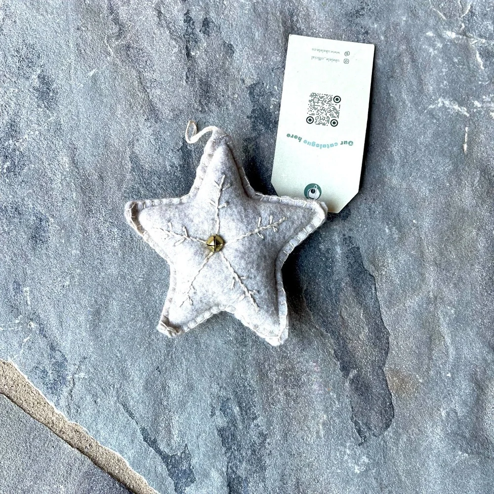 New🌟Ukelele-Star Ornament-gray